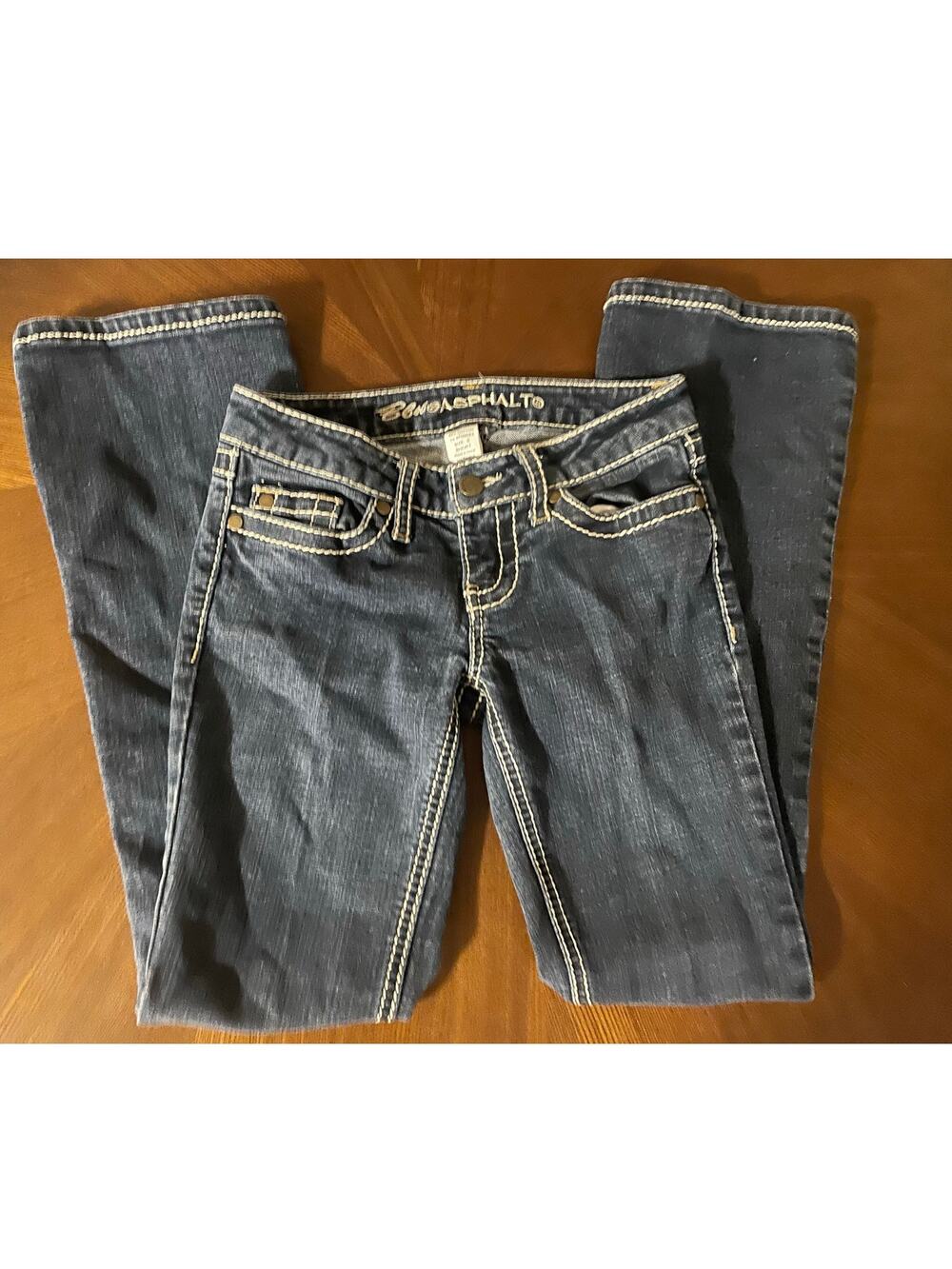 Blue Asphalt Jeans Size 0 SHORT